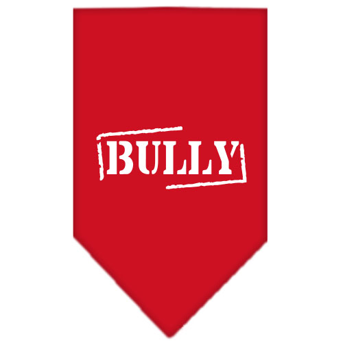 Bully Screen Print Bandana Red Small